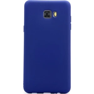 Samsung Galaxy C9 Pro Kılıf Premier Silikon + Nano Ekran Koruyucu + Kalem Lacivert
