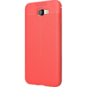 Samsung Galaxy J5 Prime Kılıf Niss Silikon Arka Koruma + Nano Ekran Koruyucu + Kalem Kırmızı