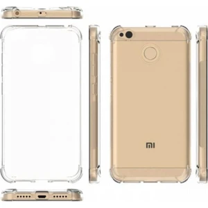 Xiaomi Redmi 4X Kılıf AntiShock Ultra Koruma + Nano Ekran Koruyucu + Kalem Şeffaf