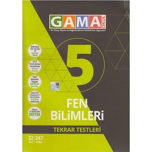 Gama Yayınları 5. Sınıf Fen Bilimleri Tekrar Testleri
