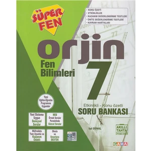 Gama Yayınları 7. Sınıf Fen Bilimleri OrjinKonu Özetli Soru Bankası
