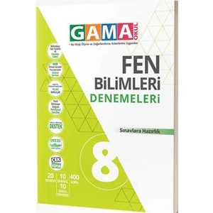 Gama Yayınları 8. Sınıf Fen Bilimleri Denemeleri