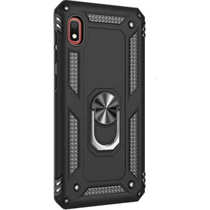 Case Street Xiaomi Redmi 7a Kılıf Vega Standlı Yüzüklü Mıknatıslı Siyah