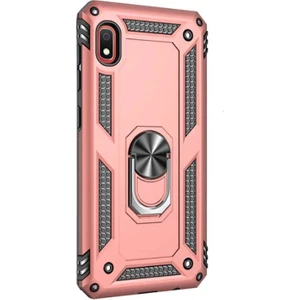 Case Street Xiaomi Redmi 7a Kılıf Vega Standlı Yüzüklü Mıknatıslı + Nano Ekran Koruyucu Bronz