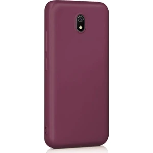 Case Street Xiaomi Redmi 8a Kılıf Premier Silikon Esnek Arka Koruma Mürdüm