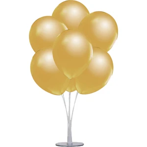 7 'li Balon Stand Demeti Gold Balon