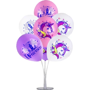 7 'li Balon Stand Demeti Unicorn