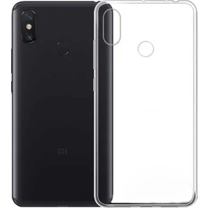 Xiaomi Mi Max 3 İnce Şeffaf Kılıf - Şeffaf Beyaz