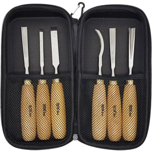ROX Wood 15399068 Ahşap Oyma Seti 6 Parça Neopren Çantalı