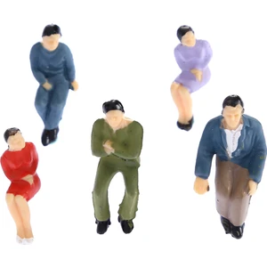 DelRey Maket  Oturan İnsan  Figürü 1/50 4'Lü