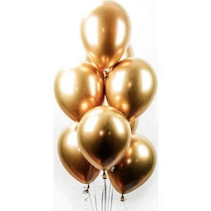 Latex Krom Balon 50 Adet Gold Altın