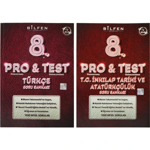 Bilfen Yayınları 8. Sınıf LGS Pro & Test Soru Bankası Seti 2 Kitap