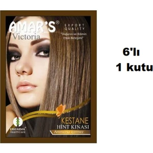 Hint Kınası Kestane 6'lı Set