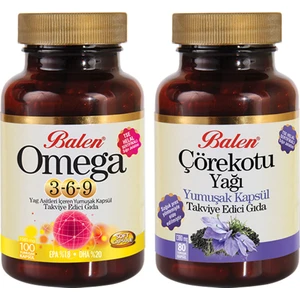2'li Set Omega 3-6-9 Çörekotu Softgel Kapsül