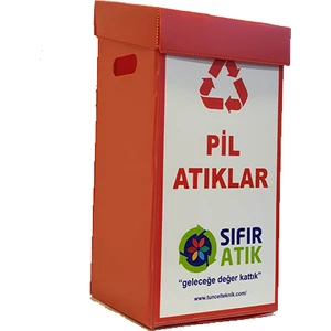 Tuncel Teknik Geri Dönüşüm Kolisi 15 lt-Pil Atık
