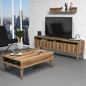 Best Tv Ünitesi ve Orta Sehpa Takımı - Ceviz