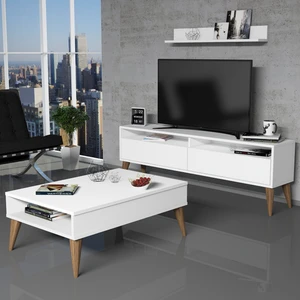 Best Tv Ünitesi ve Orta Sehpa Takımı - Beyaz