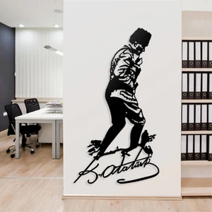 Dekkor Art Atatürk Kocatepe Imza Metal Duvar Tablosu