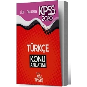 2020 KPSS Lise Önlisans Genel Yetenek Genel Kültür Türkçe Konu Anlatımı