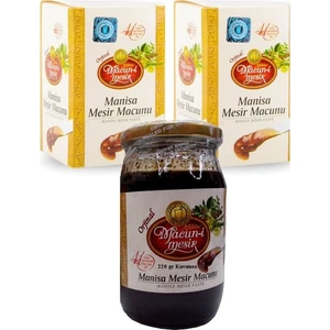Merkez Efendi  Manisa Mesir Macunu 220 gr Cam Kavanoz 3 Kavanoz
