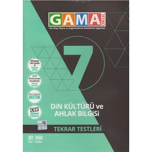 Gama Yayınları 7. Sınıf Din Kültürü Tekrar Testleri