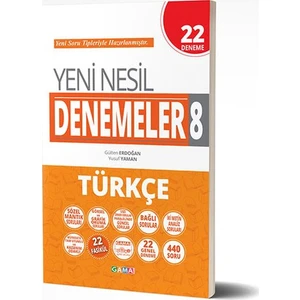 Gama Yayınları 8. Sınıf Türkçe Denemeleri