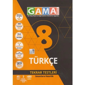 Gama Yayınları 8. Sınıf Türkçe Tekrar Testleri