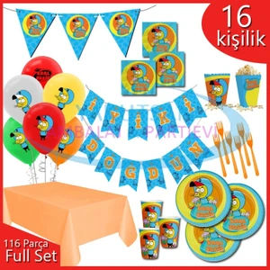 Kral Şakir Action Konsept Full Parti Seti 16 Kişilik 116 Parça