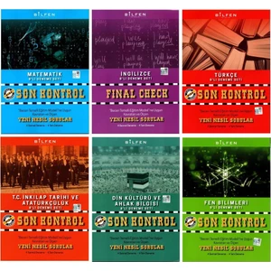 Bilfen Yayınları 8. Sınıf Son Kontrol 8'li Deneme Seti 6 Kitap