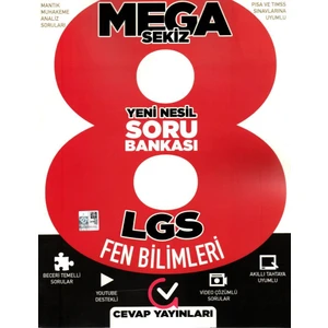Cevap Yayınları 8. Sınıf Mega Sekiz Yeni Nesil Fen Bilimleri Soru Bankası