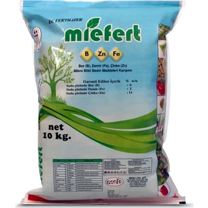 Miefert Sebze ve Meyvelerde Verim Için  Bor Demir Çinko  Gübresi 10 kg