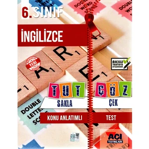Açı Yayınları 6. Sınıf İngilizce Tut Sakla Çek Çöz