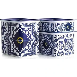 Su Çini 3 'lü Set Saklama Kabı