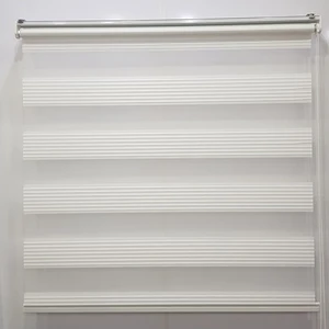 Zebraevim Beyaz Trend Pliseli Zebra Perde
