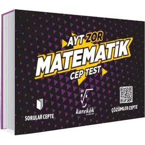 Karekök Yayıncılık AYT Cep Test Matematik Zor