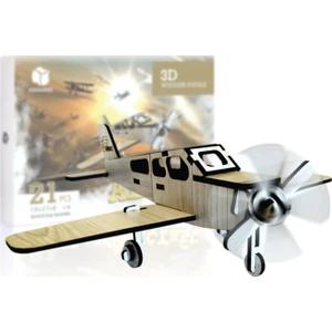 Aircraft 21 Parça Ahşap 3D Puzzle