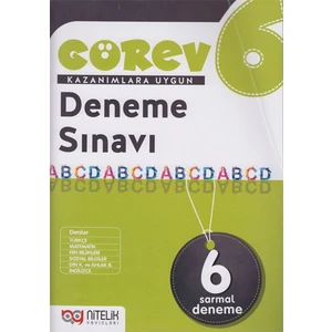Nitelik Yayınları 6. Sınıf Görev 6'li Deneme Sınavı