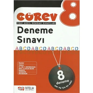 Nitelik Yayınları 8. Sınıf Görev 8'li Deneme Sınavı