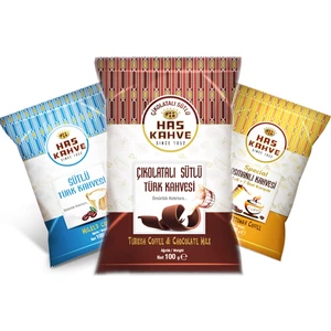 Has Kahve Efsane Sepeti 3 x 100 gr (Çikolatalı - Sütlü - Osmanlı Kahve)