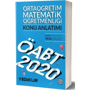 Yediiklim Yayınları 2020 KPSS ÖABT Ortaöğretim Matematik Öğretmenliği Konu Anlatımı