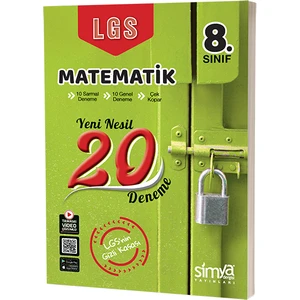 Simya Yayınları  8.Sınıf Matematik Branş Deneme Sınavı