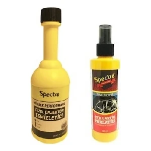Dizel Katkı ve Enjektör Temizleyici 300ML + Spectre Oto Lastik Parlatıcı
