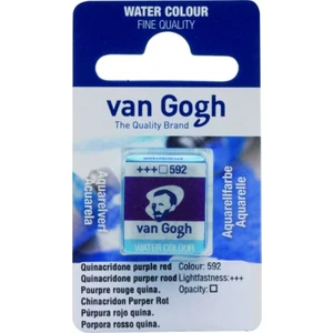 Van Gogh 1/2 Tablet Sulu Boya 592 Quinacridone Purple Red