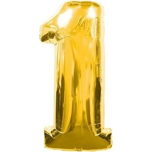 Bursa Pazarı  16'' 40 cm Folyo Rakam Balon Gold 1