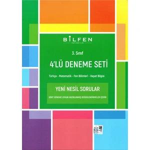 Bilfen 3. Sınıf 4'lü Deneme Seti 2024
