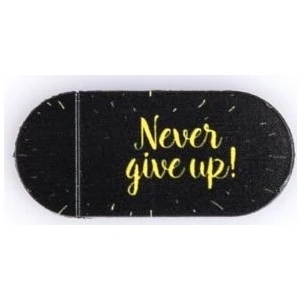 Kamera Kapatıcı Never Give Up Siyah
