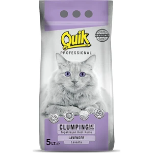 Bentonit Topaklaşan Kedi Kumu 5 Lt İnce (Lavanta Kokulu)
