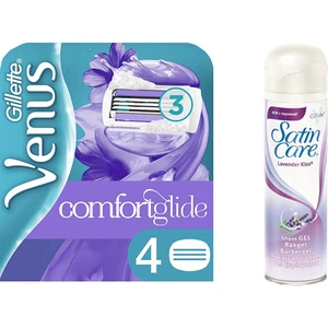 Gillette Venus Breeze 4'lü Yedek Kadın Tıraş Bıçağı + Gillette Venüs Satin Care Tıraş Jeli 200 ml