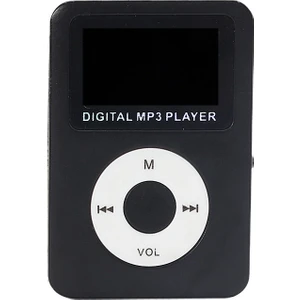 Dijital Ekranlı 8GB Mp4 Player - Siyah