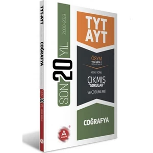 A Yayınları TYT AYT Coğrafya Son 20 Yıl Konu Konu Çıkmış Sorular